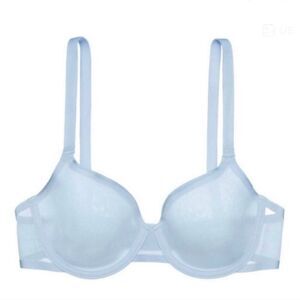 Cuup 34D The Demi Bra Mesh Pale Blue Underwire